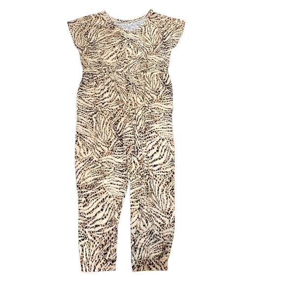 Comfort Code By Cuddle Duds Plus XL Jumpsuit Romper With Pockets Animal Print - Picture 1 of 12